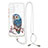 Funda Silicona Gel Goma Patron de Moda Carcasa con Acollador Cordon Lanyard Y01X para Samsung Galaxy S20 5G