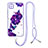 Funda Silicona Gel Goma Patron de Moda Carcasa con Acollador Cordon Lanyard Y01X para Xiaomi POCO C3