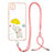 Funda Silicona Gel Goma Patron de Moda Carcasa con Acollador Cordon Lanyard Y01X para Xiaomi POCO C3