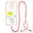 Funda Silicona Gel Goma Patron de Moda Carcasa con Acollador Cordon Lanyard Y01X para Xiaomi Poco M2