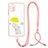 Funda Silicona Gel Goma Patron de Moda Carcasa con Acollador Cordon Lanyard Y01X para Xiaomi Poco M3