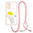 Funda Silicona Gel Goma Patron de Moda Carcasa con Acollador Cordon Lanyard Y01X para Xiaomi Redmi 9 Power