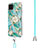 Funda Silicona Gel Goma Patron de Moda Carcasa con Acollador Cordon Lanyard Y02B para Samsung Galaxy A12 5G