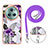 Funda Silicona Gel Goma Patron de Moda Carcasa con Acollador Cordon Lanyard Y03B para Huawei Honor Magic5 Pro 5G