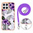 Funda Silicona Gel Goma Patron de Moda Carcasa con Acollador Cordon Lanyard Y03B para Huawei Honor X8 4G