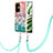 Funda Silicona Gel Goma Patron de Moda Carcasa con Acollador Cordon Lanyard Y03B para Oppo K11x 5G