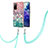 Funda Silicona Gel Goma Patron de Moda Carcasa con Acollador Cordon Lanyard Y03B para Samsung Galaxy S20 FE (2022) 5G