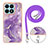 Funda Silicona Gel Goma Patron de Moda Carcasa con Acollador Cordon Lanyard Y05B para Huawei Honor X8a 4G