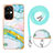 Funda Silicona Gel Goma Patron de Moda Carcasa con Acollador Cordon Lanyard Y05B para OnePlus Nord CE 3 5G