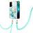 Funda Silicona Gel Goma Patron de Moda Carcasa con Acollador Cordon Lanyard Y05B para OnePlus Nord N200 5G