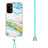 Funda Silicona Gel Goma Patron de Moda Carcasa con Acollador Cordon Lanyard Y05B para Oppo A54 5G