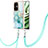 Funda Silicona Gel Goma Patron de Moda Carcasa con Acollador Cordon Lanyard Y05B para Oppo K11x 5G