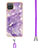 Funda Silicona Gel Goma Patron de Moda Carcasa con Acollador Cordon Lanyard Y05B para Samsung Galaxy A12 5G