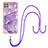 Funda Silicona Gel Goma Patron de Moda Carcasa con Acollador Cordon Lanyard Y05B para Samsung Galaxy A22 5G