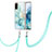 Funda Silicona Gel Goma Patron de Moda Carcasa con Acollador Cordon Lanyard Y05B para Samsung Galaxy S20 5G