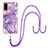 Funda Silicona Gel Goma Patron de Moda Carcasa con Acollador Cordon Lanyard Y05B para Samsung Galaxy S20 5G