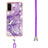 Funda Silicona Gel Goma Patron de Moda Carcasa con Acollador Cordon Lanyard Y05B para Samsung Galaxy S20 5G