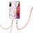 Funda Silicona Gel Goma Patron de Moda Carcasa con Acollador Cordon Lanyard Y05B para Samsung Galaxy S20 FE (2022) 5G