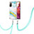 Funda Silicona Gel Goma Patron de Moda Carcasa con Acollador Cordon Lanyard Y05B para Samsung Galaxy S20 FE (2022) 5G