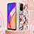 Funda Silicona Gel Goma Patron de Moda Carcasa con Acollador Cordon Lanyard Y06B para Oppo A95 5G