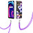 Funda Silicona Gel Goma Patron de Moda Carcasa con Acollador Cordon Lanyard Y06B para Realme C21Y