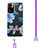 Funda Silicona Gel Goma Patron de Moda Carcasa con Acollador Cordon Lanyard Y06B para Xiaomi Poco X4 NFC