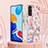 Funda Silicona Gel Goma Patron de Moda Carcasa con Acollador Cordon Lanyard Y06B para Xiaomi Redmi Note 11 4G (2022)