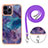 Funda Silicona Gel Goma Patron de Moda Carcasa con Acollador Cordon Lanyard Y07B para Apple iPhone 14 Pro Max