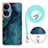 Funda Silicona Gel Goma Patron de Moda Carcasa con Acollador Cordon Lanyard Y07B para Huawei Honor X7