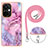 Funda Silicona Gel Goma Patron de Moda Carcasa con Acollador Cordon Lanyard Y07B para OnePlus Nord CE 3 5G