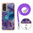 Funda Silicona Gel Goma Patron de Moda Carcasa con Acollador Cordon Lanyard YB1 para Xiaomi Redmi Note 11 4G (2022)