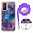 Funda Silicona Gel Goma Patron de Moda Carcasa con Acollador Cordon Lanyard YB1 para Xiaomi Redmi Note 11 Pro 4G