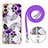 Funda Silicona Gel Goma Patron de Moda Carcasa con Acollador Cordon Lanyard YB3 para Samsung Galaxy A04 4G