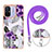 Funda Silicona Gel Goma Patron de Moda Carcasa con Acollador Cordon Lanyard YB3 para Xiaomi Redmi 11A 4G