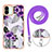 Funda Silicona Gel Goma Patron de Moda Carcasa con Acollador Cordon Lanyard YB3 para Xiaomi Redmi A1