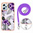 Funda Silicona Gel Goma Patron de Moda Carcasa con Acollador Cordon Lanyard YB3 para Xiaomi Redmi Note 11T Pro 5G