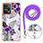 Funda Silicona Gel Goma Patron de Moda Carcasa con Acollador Cordon Lanyard YB3 para Xiaomi Redmi Note 12 Turbo 5G