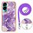 Funda Silicona Gel Goma Patron de Moda Carcasa con Acollador Cordon Lanyard YB5 para Huawei Honor 90 Lite 5G