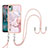 Funda Silicona Gel Goma Patron de Moda Carcasa con Acollador Cordon Lanyard YB5 para Nokia C12