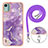 Funda Silicona Gel Goma Patron de Moda Carcasa con Acollador Cordon Lanyard YB5 para Nokia C12 Plus