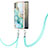 Funda Silicona Gel Goma Patron de Moda Carcasa con Acollador Cordon Lanyard YB5 para Nokia C31