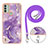 Funda Silicona Gel Goma Patron de Moda Carcasa con Acollador Cordon Lanyard YB5 para Nokia C31