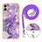 Funda Silicona Gel Goma Patron de Moda Carcasa con Acollador Cordon Lanyard YB5 para Samsung Galaxy A04 4G