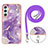 Funda Silicona Gel Goma Patron de Moda Carcasa con Acollador Cordon Lanyard YB5 para Samsung Galaxy A24 4G