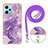 Funda Silicona Gel Goma Patron de Moda Carcasa con Acollador Cordon Lanyard YB5 para Xiaomi Poco X5 5G