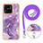 Funda Silicona Gel Goma Patron de Moda Carcasa con Acollador Cordon Lanyard YB5 para Xiaomi Redmi 10C 4G