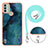 Funda Silicona Gel Goma Patron de Moda Carcasa con Acollador Cordon Lanyard YB7 para Nokia C31