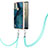 Funda Silicona Gel Goma Patron de Moda Carcasa con Acollador Cordon Lanyard YB7 para Nokia C31