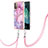 Funda Silicona Gel Goma Patron de Moda Carcasa con Acollador Cordon Lanyard YB7 para Nokia G11