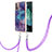 Funda Silicona Gel Goma Patron de Moda Carcasa con Acollador Cordon Lanyard YB7 para Nokia G11